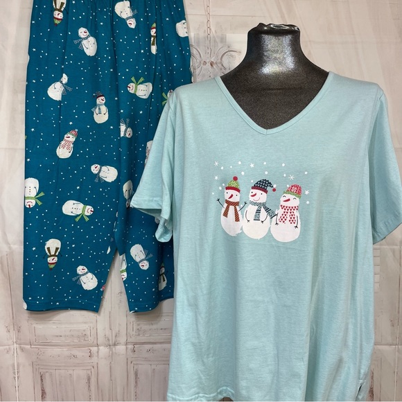 Dreams & Co 1X (22/24) Snowman Pajama Set - Picture 2 of 13